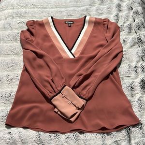 Express rust colored dress shirt, size XS